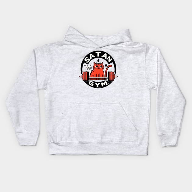 Satan Gym Kids Hoodie by Sketchy